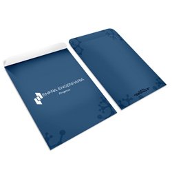 Envelope - 18x24cm- 4/0 cores - offset 90g/m²
